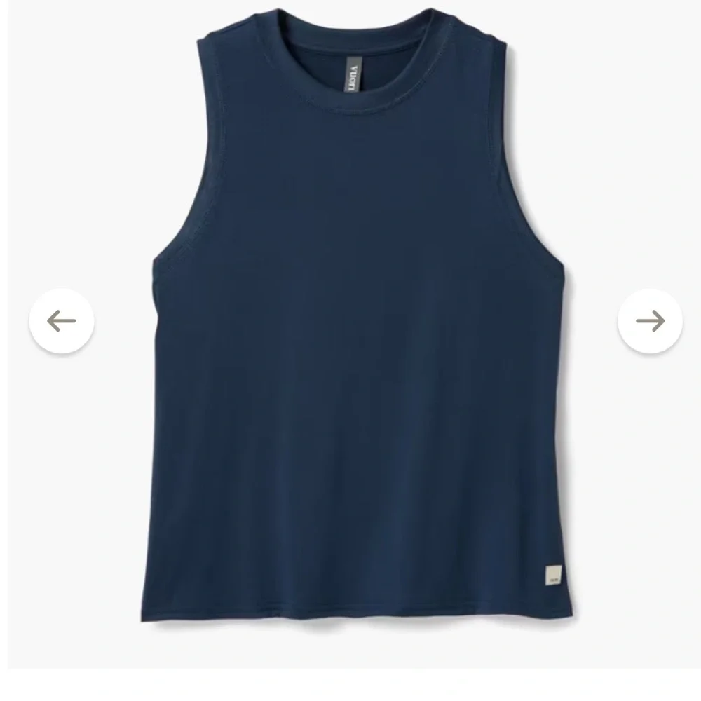 Vuori Navy Blue Sleeveless Top - Picture 2 of 5